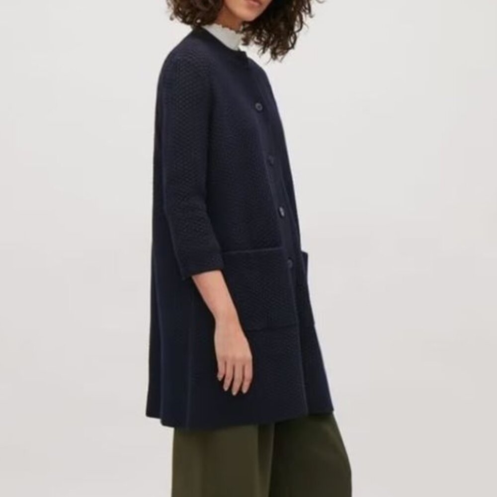 COS Textured Swing Cardigan